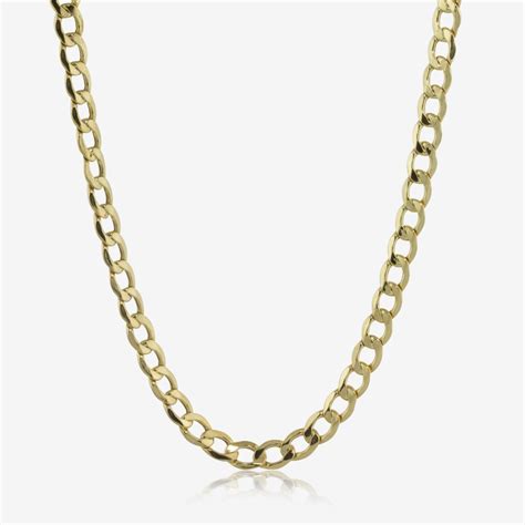 There are no products matching the selection. 9ct Gold 24" Curb Chain