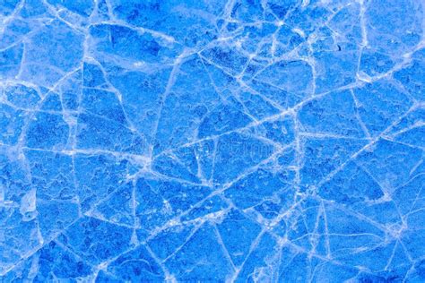 Cracked Ice Bright Blue Texture Background Stock Image Image Of Cold