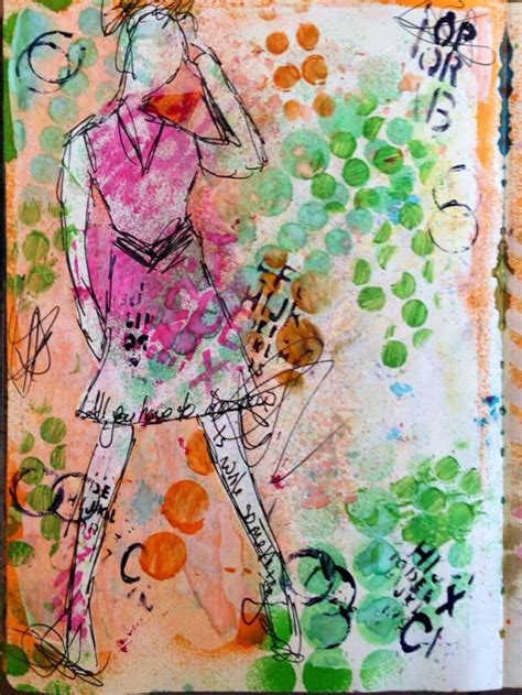 An Art Journal Is Filled With Mixed Media And Paper Collages That