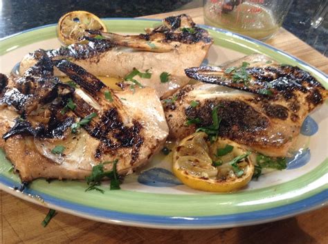 Even if you don't have a grill, you can cook a fish dinner this season. Grilled Yellowtail Collars - Mediterranean Style Recipe ...