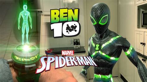 Ben 10 Transforming Into Spider Man Vfx Test Youtube