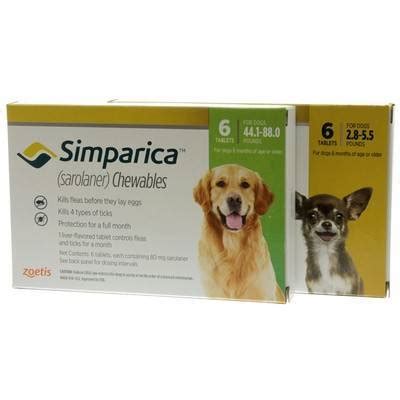 List of preventive medications for dogs. Simparica for Dogs - Chewable Flea and Tick Killer ...