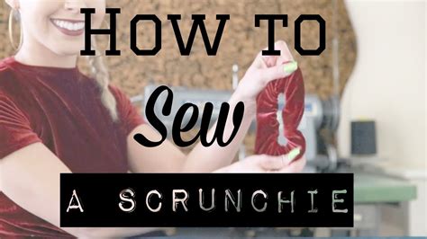 Can you put a scrunchie on a ponytail? DIY | HOW TO SEW A SCRUNCHIE TUTORIAL - YouTube