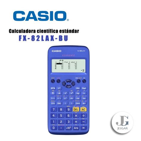 Calculadora Cient Fica Casio Fx Lax Bu Blue Azul