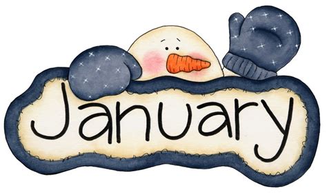 January Clip Art For Calendars Calendar Template 2023