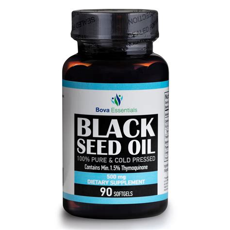 Black Seed Oil 500 Mg 90 Softgel Capsules 100 Pure And Natural Cold Pressed Non Gmo Nigella