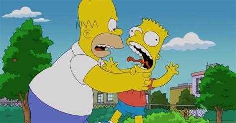 The Simpsons Are Strangling Each Other Of Course Homer Will Continue To Strangle Bart