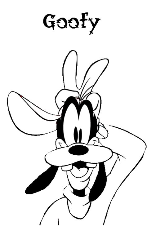 Our interactive activities are interesting and help children. Goofy cartoon coloring pages download and print for free