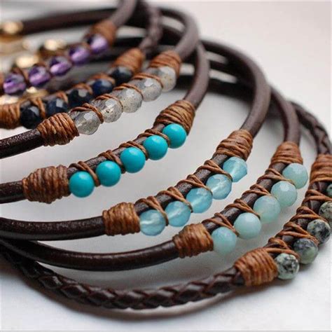Create an amazing bracelet yourself, tutorial for adding snaps, gold leaf detail, and a tassel. 12 DIY Amazing Bracelet Ideas Using Leather