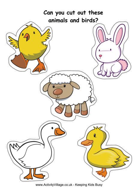 6 Best Images Of Printable Farm Animal Cutouts Farm Animal Cut Out