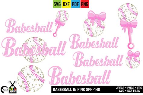 Babesball Svg Distressed Grunge Baby Baseball Sph 148 By