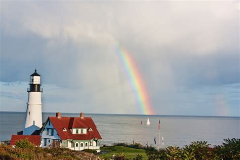 Portland Head Lighthouse Rainbow Matthew Paulson Photography