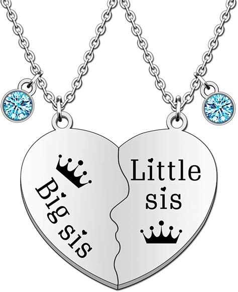 Ttoven Sister Necklaces For 2 Sister Ts Broken Heart Friendship Necklace Ts Jewelry Set