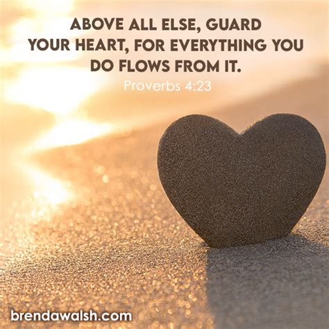 Protect Your Heart Brenda Walsh Scripture Images