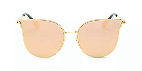 prescription designer sunglasses cat eye golden ｜framesfashion