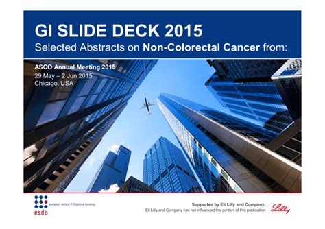 GI SLIDE DECK Non Colorectal Cancer ASCO Annual Meeting