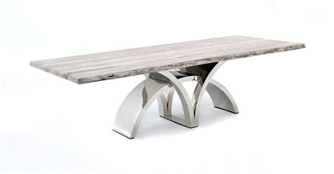 Classic chevron dining table base. Contemporary Rustic Metal Base Dining Table
