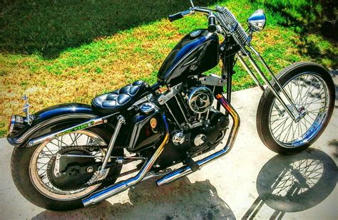 Ironhead Chop Motorcycle Harley Harley Davidson Trike Harley Bobber