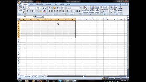 How To Block Cell In Ms Excel 2007 Part 1 Youtube