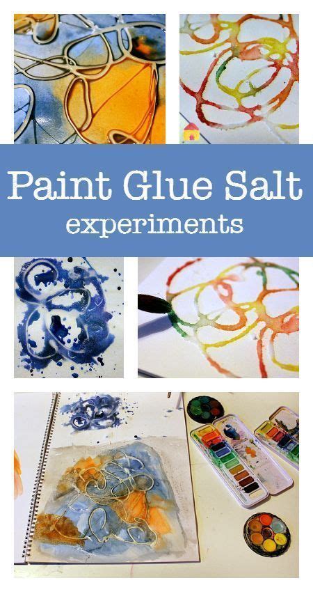 Salt Glue And Watercolor Paint Process Art Activity Art Lessons