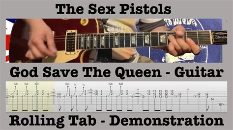 God Save The Queen The Sex Pistols Guitar Lesson Rolling Tab No Talking Just Play