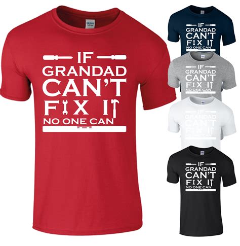If Grandad Can T Fix It Funny T Shirt T Shirt Tshirt Etsy