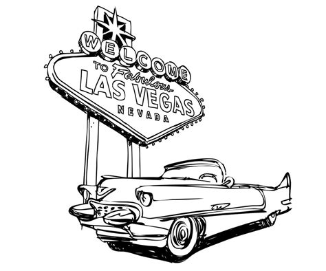 Las Vegas Sign Drawing At Getdrawings Free Download