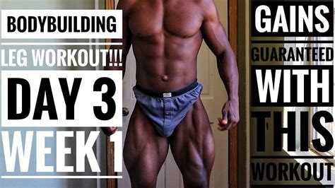 the ultimate leg workout for building muscle day 3 week 2 youtube