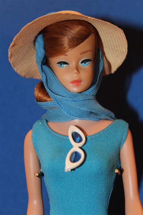Vintage Titian Swirl Ponytail Barbie Wearing In The Swim Vintage