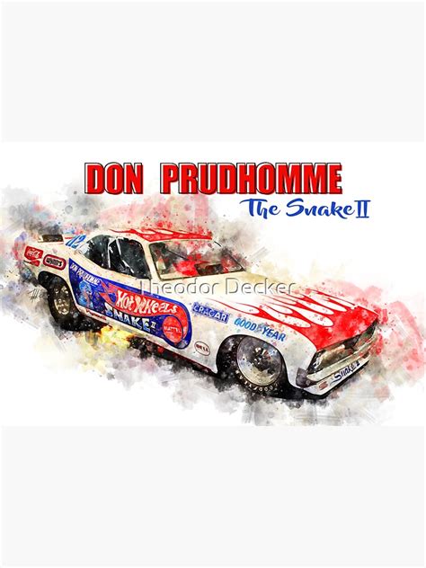 Don Prudhomme The Snake 2 Sticker For Sale By Theodordecker Redbubble