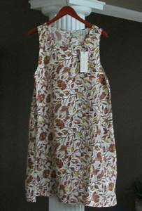 Zoe Floral Tunic Linen Dress Button Up Xl Ebay