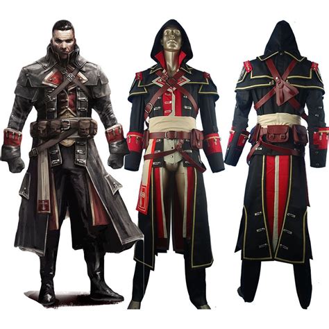 Assassins Creed Rogue Shay Patrick Cormac Cosplay Costume Halloween