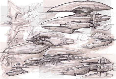 Nexus Spaceship Concepts Károly Gőgös Alien Concept Art Spaceship