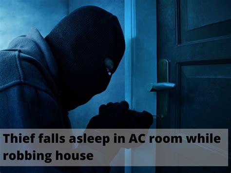 thief sleeps while robbing house sleeping at work thief falls asleep in ac room while robbing