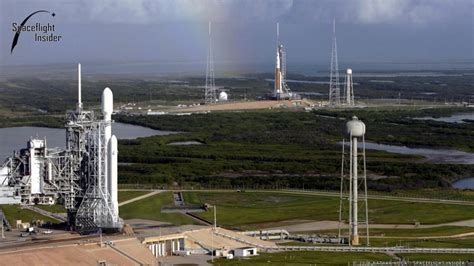 Aerial View Of Kennedy Space Centers Launch Complex 39 A And B At