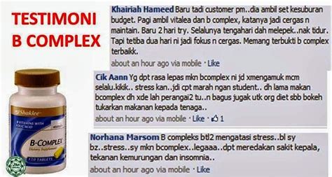 Our bodies use it to make new cells. Cara Makan dan Testimoni B-Complex With Folic Acid Shaklee ...