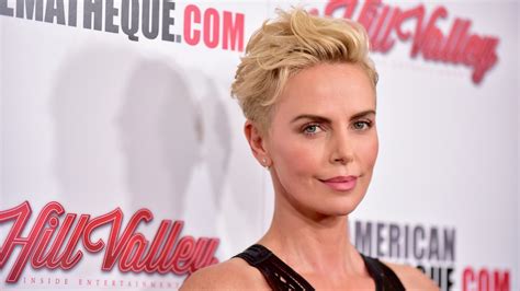 Charlize Theron Trades In Bowl Cut For Shorter Blonder Hairstyle