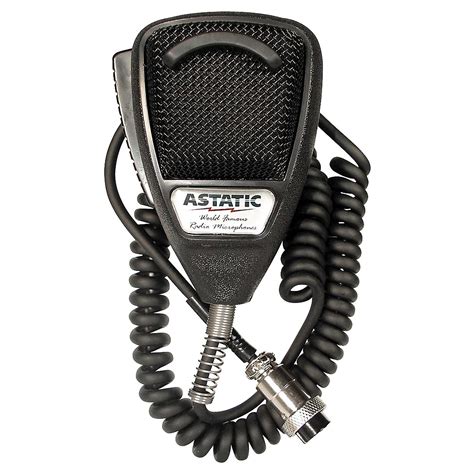 Astatic Black 4 Pin 636l Noise Canceling Cb Microphone