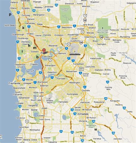 Australia Map Perth