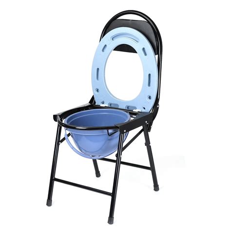 35x39x78cm Folding Commode Potty Chair Steel Plastic Chair For The