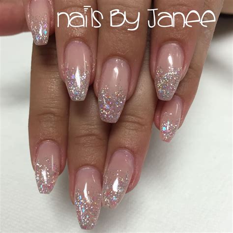 Glitter Pink Ballerina Nails By Janee Unique Nails Trendy Nails