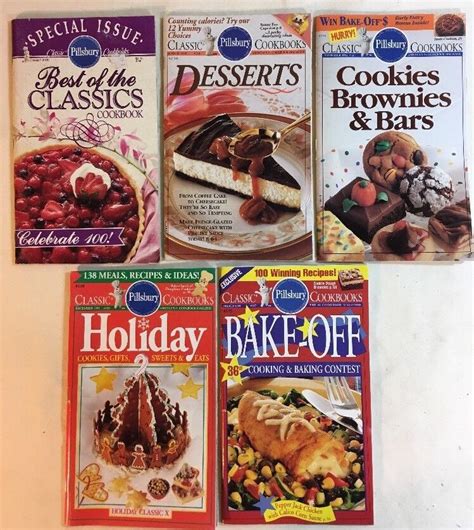 Classic cookie recipes like these will instantly evoke warm christmas memories. Pillsbury Classic Cookbook Lot of 5 - Desserts, Best Of Classics, Holiday, Bake | Baking ...