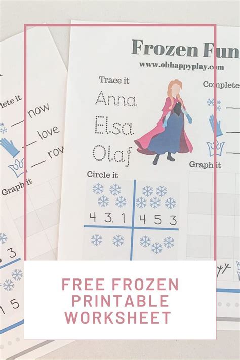Free Frozen Printable Worksheet Homeschool Kids Printable Worksheets