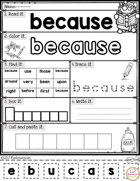 2nd Grade Sight Words Worksheets Sixteenth Streets