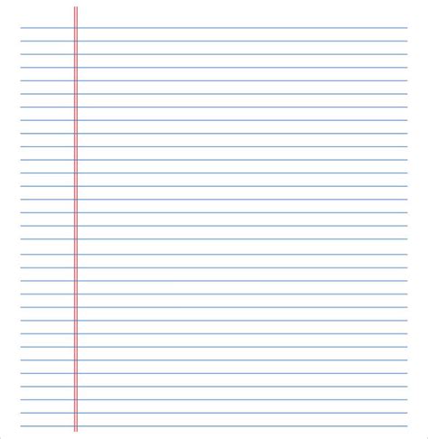 Lined Paper Template 12 Download Free Documents In Pdf
