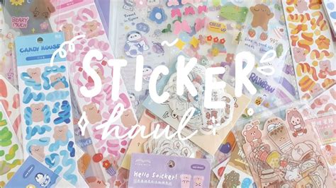 ﾟ Huge Shopee Sticker Haul Indonesia Click Cc For Eng Sub Youtube
