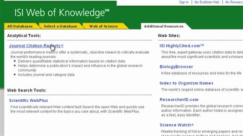 Browse, search, and explore journals indexed in the web of science. Web of Science-Journal Impact Factors - YouTube