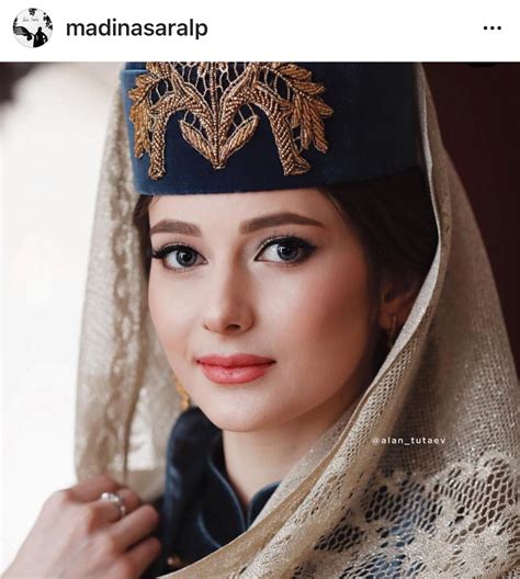 Circassian Girl Beautiful Hijab Beauty Women Folk Fashion Muslim