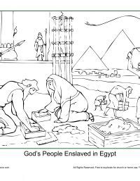 We might be shocked to think of slavery today, but in the time of ancient egypt is was a common practice in many cultures and countries. God's People Enslaved in Egypt Coloring Page - Children's ...