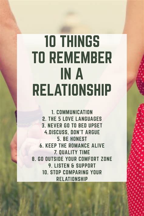 10 things to remember in a relationship relationship tips overcoming